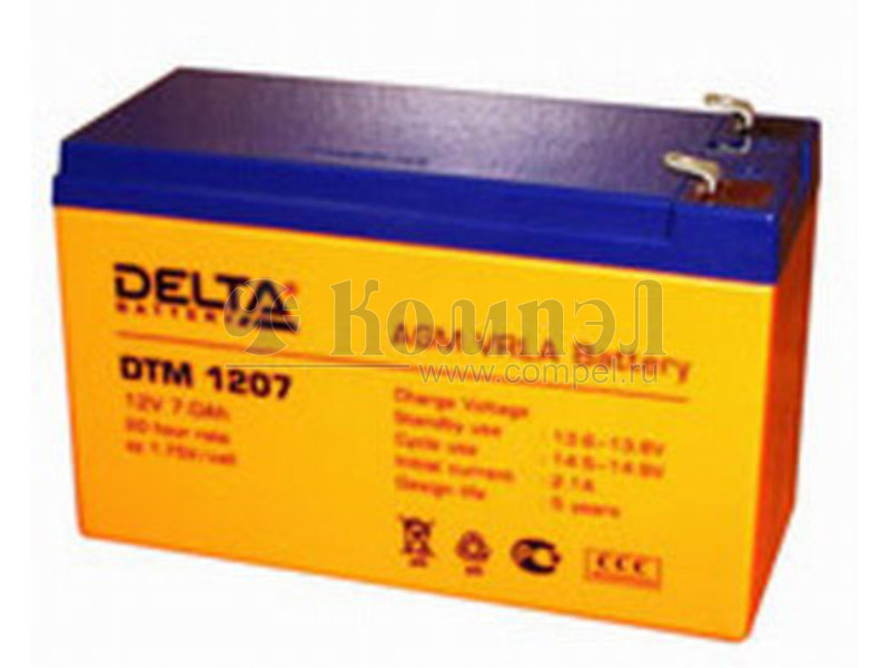 Купить аккумулятор 1207. Аккумуляторная батарея Delta DTM 1207 (12v/7ah) 151x65x94. Delta Battery DTM 1207 12в 7.2 а·ч. Аккумулятор свинцово-кислотный Delta DTM 1207. Аккумулятор герметичный свинцово-кислотный Delta DTM 1207.