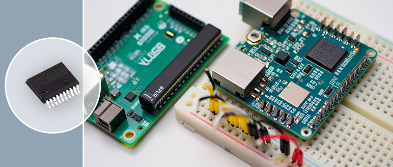 Одноканальный USB-преобразователь CH340T от WCH для отладки и периферии