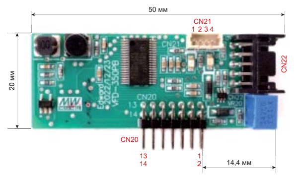 Рис. 11. Плата управления VFD-CB